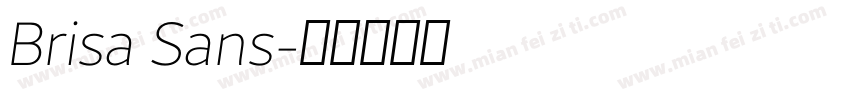 Brisa Sans字体转换